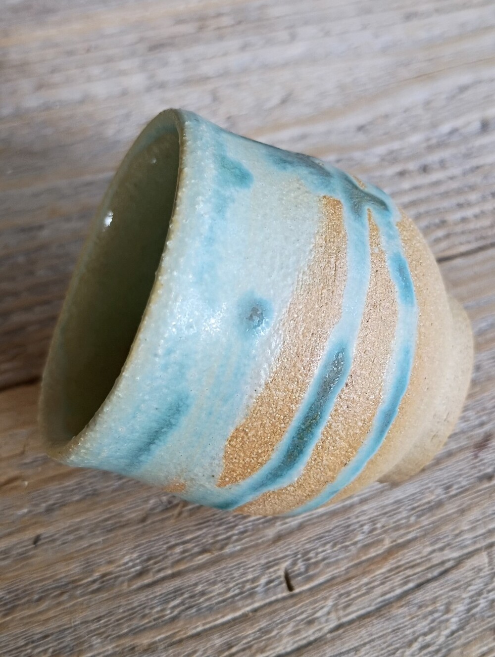 Small Handmade Ceramic Wine Or Whiskey Cup
